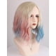 thumbnail image 3 of Peluca AKZKQKER Enid, rubia rizada, rosa y azul con diadema, 3 of 7