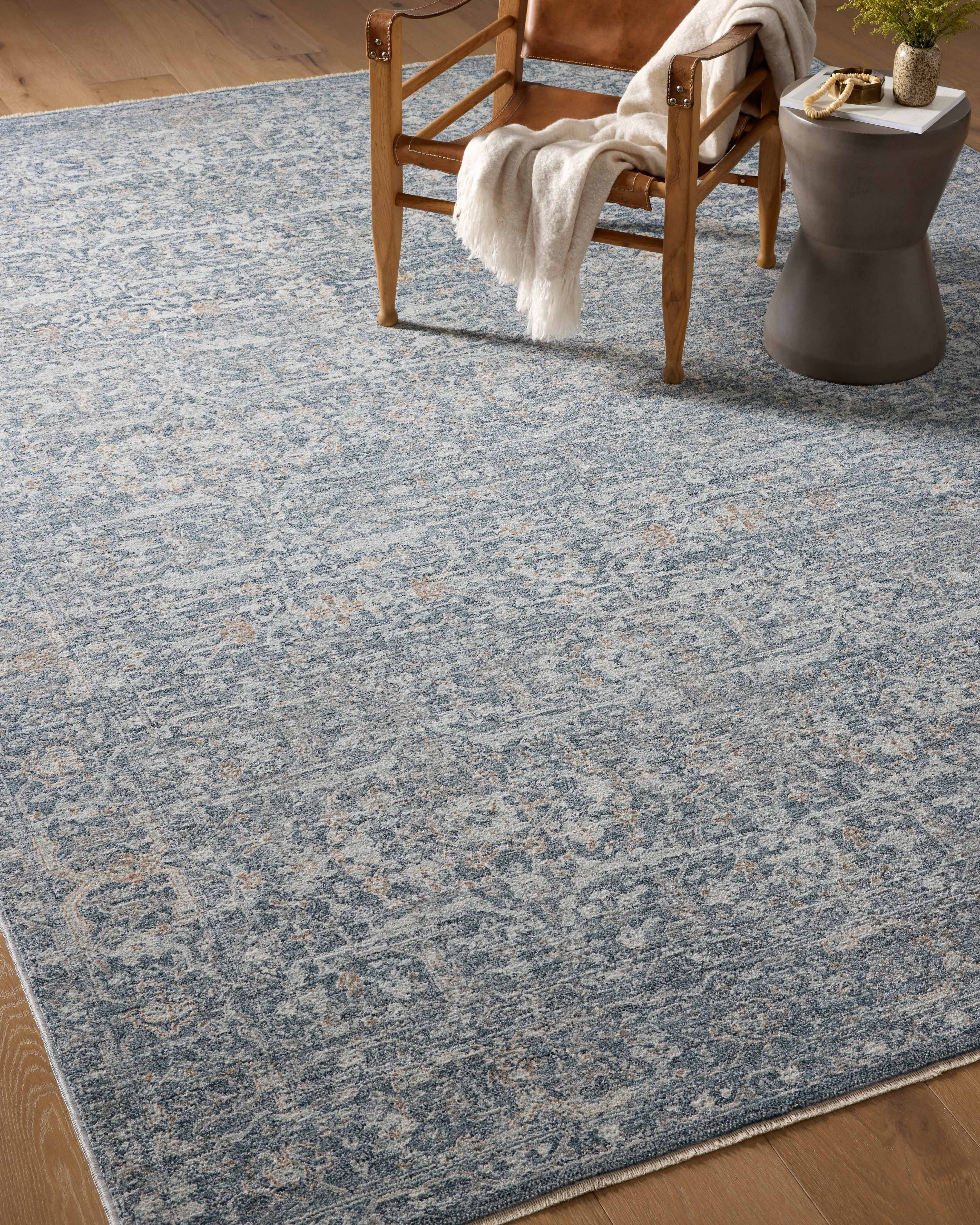 Angela Rose x Loloi Blake Denim / Taupe 2'-7" x 10'-0" Runner Rug