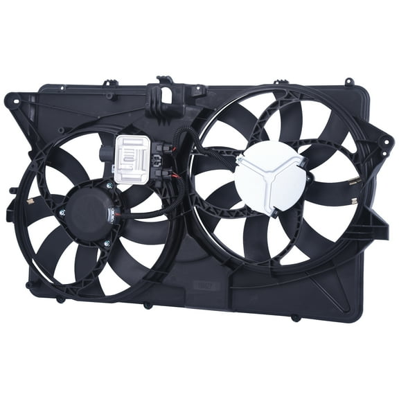 TOPAZ Radiator Dual Cooling Fan Assembly For 2009-2010 Ford Flex 3.5L 8A8Z8C607C