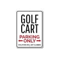 thumbnail image 2 of Golf Cart Parking Novelty Sign, Metal Wall Decor - 10x14 inches, 2 of 4
