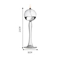 thumbnail image 3 of lionlar Glass Candle Holder Decor Room for Dinner Candlelight Dinner Party Medium, 3 of 9