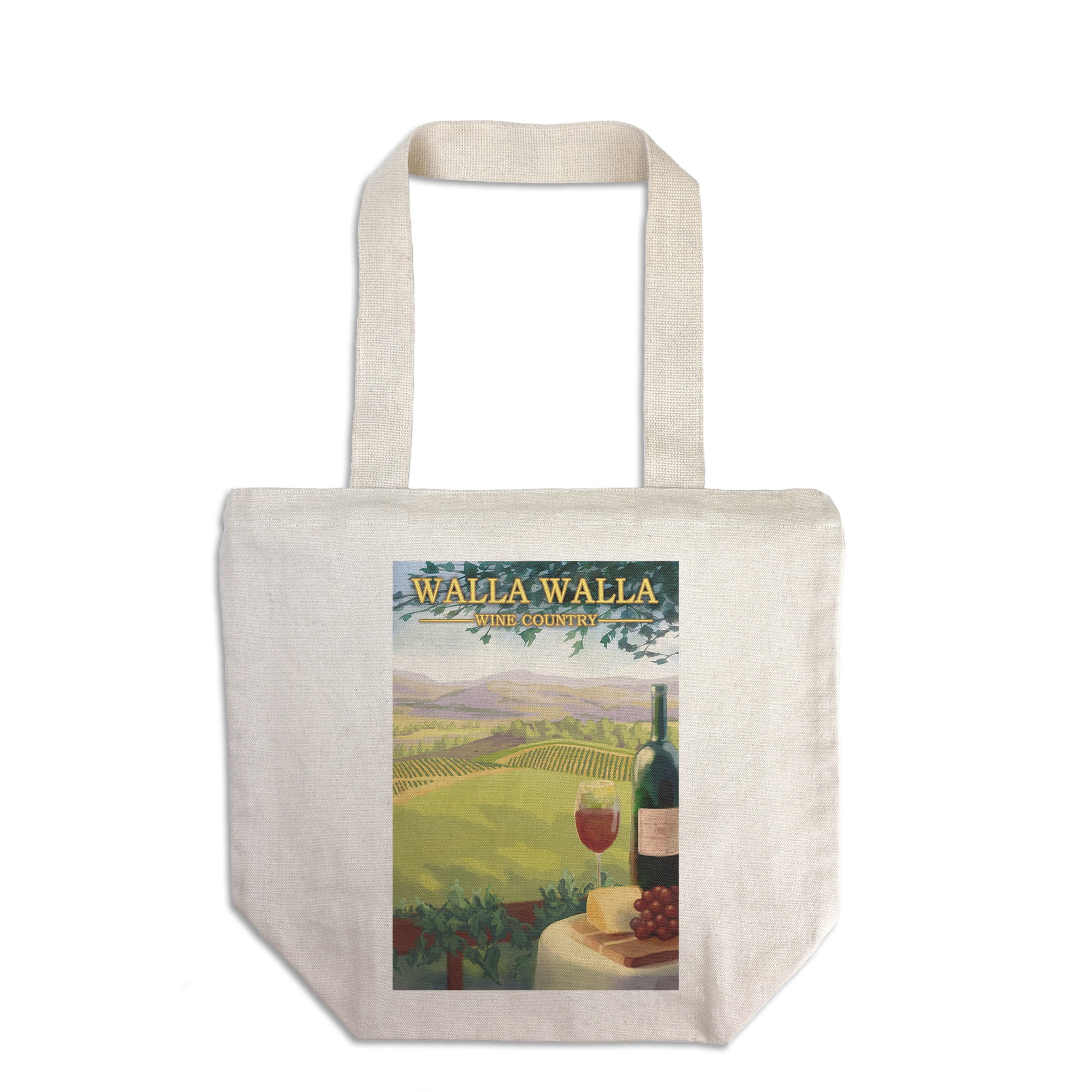 Walla Walla Wine Country (100 Cotton Canvas Reusable Tote Bag