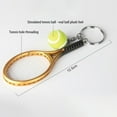 thumbnail image 3 of 12 Pcs Mini Raquette de Tennis avec Porte-Clés Balle Raquette de Tennis en Résine, 3 of 7