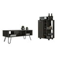 thumbnail image 1 of Pemberly Row 2 Piece Living Room Set in Brown Engineered Wood, 1 of 6