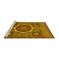 thumbnail image 2 of Ahgly Company Machine Washable Indoor Rectangle Oriental Yellow Modern Area Rugs, 8' x 10', 2 of 4