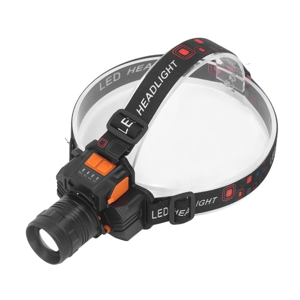 Lámpara de luz lámpara usb recargable 3 modos de luz lente led 1500 Lentineta de Cabeza para Pesca de Campamento de Emergencia