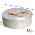 thumbnail image 2 of Cakebon Cake Stands - 12"" Silver With Faux Rhinestones For Cakes And Pastries - Lightweight Polystyrene Foam For Party Sturdy Wedding Cake Stand, 2 of 4
