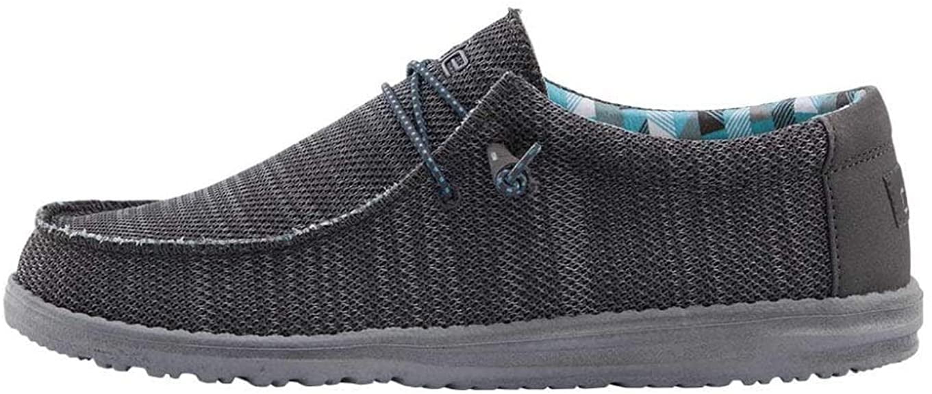 Hey Dude Mens Wally Sox Classic Loafer - Charcoal - Size 11 - Walmart.com