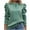 Mint Green, variant on Womens Fall Hoodies Drawstring Neck Puff Long Sleeve Sweatshirt Loose Casual Pullover Tunic Tops Size M