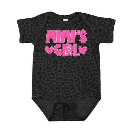 

Inktastic Mimi s Girl Pink with Hearts Gift Baby Girl Bodysuit