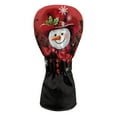 thumbnail image 2 of Yuyamidu Christmas Golf Club Head Cover with Soft Lining Snowman Driver Fairway Wood Hybrid Headcover PU Leather Golf Club Cover Gift for Golfers, 2 of 8