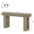 thumbnail image 2 of Tribesigns 63-Inch Long Console Table, Wooden Rectangular Sofa Table Behind The Couch, 2 of 5