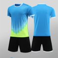thumbnail image 4 of ITSAME Boys Athletic Outfit Sets, Breathable Quick-Dry Crewneck T-Shirt and Shorts Outdoor Sport Sets 2-Piece Blue Size 11-12, 4 of 6