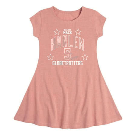 

Harlem Globetrotters - Bulldog Mack - Toddler And Youth Girls Fit And Flare Dress