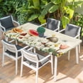 thumbnail image 2 of Red Mushrooms Table Cloths for 3 Foot Rectangle Tables, Spring Floral Farmhouse Botanical Elegant Patio Waterproof Elastic Fitted Tablecloths, Washable Rectangular Table Cover for Camping, 2 of 8
