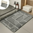 thumbnail image 1 of Tapete de baño de Diatomite 16x24 pulgadas - Súper absorbente y de secado rápido, con respaldo de goma antideslizante, alfombra lavable para ducha y bañera, 1 of 6