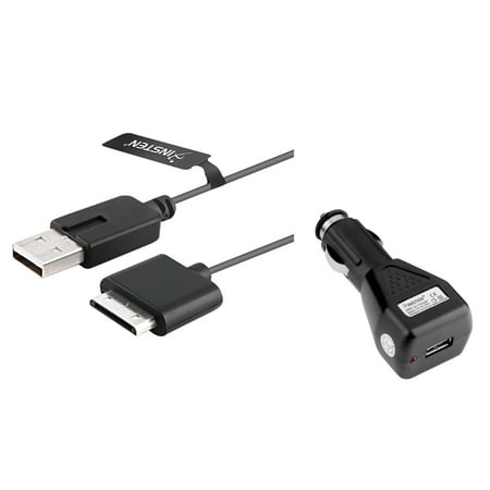 Insten WALL HOME AC US POWER ADAPTER CHARGER+Charging USB Data Cable FOR SONY PSP GO