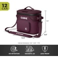 thumbnail image 3 of CORE 12 Can Climakeep Magnetic Soft Cooler, Leakproof Cooler, Waterproof Zipper, Mulbery, 3 of 8