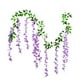 thumbnail image 2 of Artificial Wisteria Flower Vine Garland | 6.56ft Fake Hanging Silk Flowers | Natural Look Decorative Flower Strings | Multi-Color | For Wedding, Garden, Home Decor | 1 Piece, 78.74x23.62in, 2 of 6