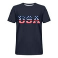 thumbnail image 3 of Joau USA 4th of July Shirts for Men American Flag Short Sleeve Crew Neck Patriotic Graphic T-Shirts Independence Day Tee Tops, 3 of 3