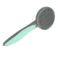 thumbnail image 2 of Dog Slicker Brush, Easy Cleaning Promotes Circulation Stainless Steel Needle Self Cleaning Dog Brushes  For Dogs Grey,Pink,Green, 2 of 8
