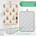 thumbnail image 3 of 2 Pack Pot Holders for Kitchen Heat Resistant Hot Pads Sets for Cooking Baking Snow Globe Pattern, 3 of 7