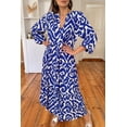thumbnail image 3 of Redhotype Elegant Blue Geom Maxi Dress | Women's Fashion Treasure, 3 of 8