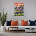 thumbnail image 5 of Sunrise Wall Art Sacsayhuaman Cusco Peru Retro Travel Poster Inca Fortress Mountain Artwork Canvas Poster, 5 of 8