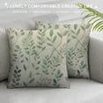 thumbnail image 3 of COMIO  Green Leaf Watercolor Throw Pillow Cover Eucalyptus Greenery Botanical Foliage Branch Twig Nature Pillow Case Decorative Men Women Boy Girl Room Cushion Cover for Home Couch Bed, 3 of 5