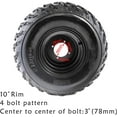 thumbnail image 4 of 22x10-10 Wheels with Rims | Tubeless tire for Go Kart UTV Quad Bike, 4 of 4