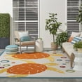thumbnail image 4 of Nourison Aloha Indoor/Outdoor Teal Multi 7'10" x 10'6" Area Rug (8x11), 4 of 9