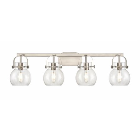

Innovations Lighting - Pilaster II Sphere - 4 Light Bath Vanity In Industrial
