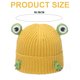thumbnail image 2 of Gorro de lana con protección para las orejas con forma de rana de dibujos animados, divertido gorro de lana holgado y cálido para esquiar en invierno, 2 of 5