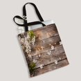 thumbnail image 2 of ABPHQTO Flowers On Wooden Canvas Bag Reusable Tote Grocery Shopping Bags Tote Bag 14x16 inch, 2 of 2