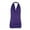 Purple, variant on Aqestyerly Women Sleeveless Solid Color Casual Blouse,Round Neck T-Shirt Top For Summer Daily Wear And Layering HWRETIE