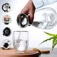 thumbnail image 4 of CNGLASS 56 Ounces(1650ml) Glass Carafe with Stainless Steel Flow Lid,Glass Water Pitcher for Iced Tea/Coffee,Orange Juice,Glass Jug for Decanting and Serving Wine, 4 of 6
