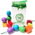thumbnail image 1 of Juego de cordones Montessori para niños con almacenamiento de juguetes para niños de más de 3 años, 1 of 7