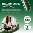 thumbnail image 4 of Snap Supplements Organic Chlorella Spirulina Capsules - Plant Vitamins, Super Greens, 120 Capsules, 2-Pack, 4 of 13