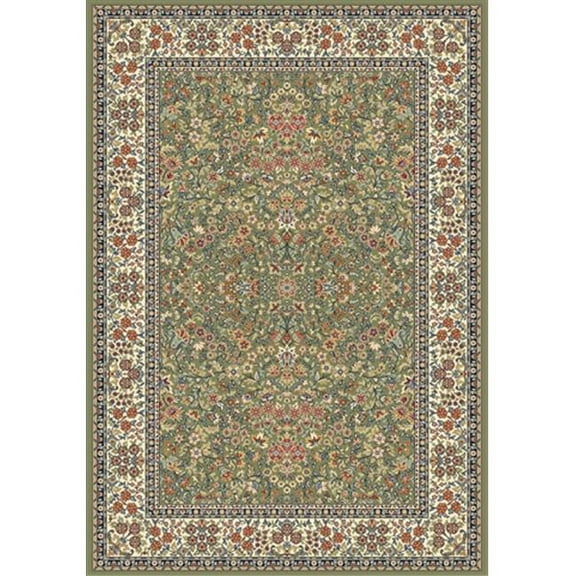 Ancient Garden 9 ft. 2 in. x 12 ft. 10 in. 57078-4444 Rug - Green/Ivory