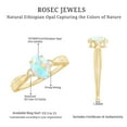 thumbnail image 6 of Rosec Jewels Oval Ethiopian Opal Solitaire Ring with Diamond for Women - 5X7 mm - AAA Grade, 18K Yellow Gold, US 9.50, 6 of 10
