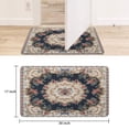 thumbnail image 6 of Bohemian Blue Ethnic Rug Door Mat Welcome Door Mat for Front Door, Home Entrance, Yard, Floor, Patio, Non Slip Spring Summer Welcome Mat Indoor Outdoor Doormat 30"*17", 6 of 6