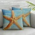 thumbnail image 3 of Qinduosi Pillow Covers Inch Decorative Outdoor Throw Pillow Covers Beach Nautical Pillow Cases Linen Cushion Covers for Couch Sofa Bedroom Livingroom (Pack of ), 3 of 5