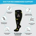 thumbnail image 3 of Compression Socks for Women Plus Size –LOFIR Wide Calf Large Knee High 20-30 mmHg Support Stockings – Nylon Circulation Socks for Elderly Recovery Pain Relief Sports 3XL, 3 of 7
