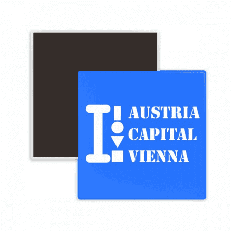 

Austria Capital Vienna Art Deco Fashion Square Ceracs Fridge Magnet Keepsake Memento