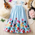 thumbnail image 2 of Gubotare Toddler Girls Dress Toddler Kids Girls Butterfly Dress Sparkle Sequins Tulle Wedding Birthday Dresses Size 6-7 (Blue,6-7 Years), 2 of 4