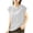 White Tops, variant on Htigea Women's Crewneck T-Shirts Summer Cap Sleeve Shirts Casual Comfy Daily Tees Solid Color Tops Black M