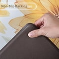thumbnail image 2 of Sunflower Kitchen Rugs Set of 2 Anti Fatigue Yellow Vintage Floral Farmhouse Non-Skid Kitchen Floor Mats Comfort Standing Mat Waterproof Kitchen Mats for Floor, 2 of 5