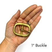 4 Pack Solid Brass Mechanical Belt Buckle - 1 - 1.25 - 1.5