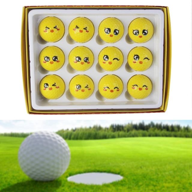 Pelotas de golf novedosas para hombres y mujeres Pelotas de golf divertidas para practicar deportes en el campo Estilo D