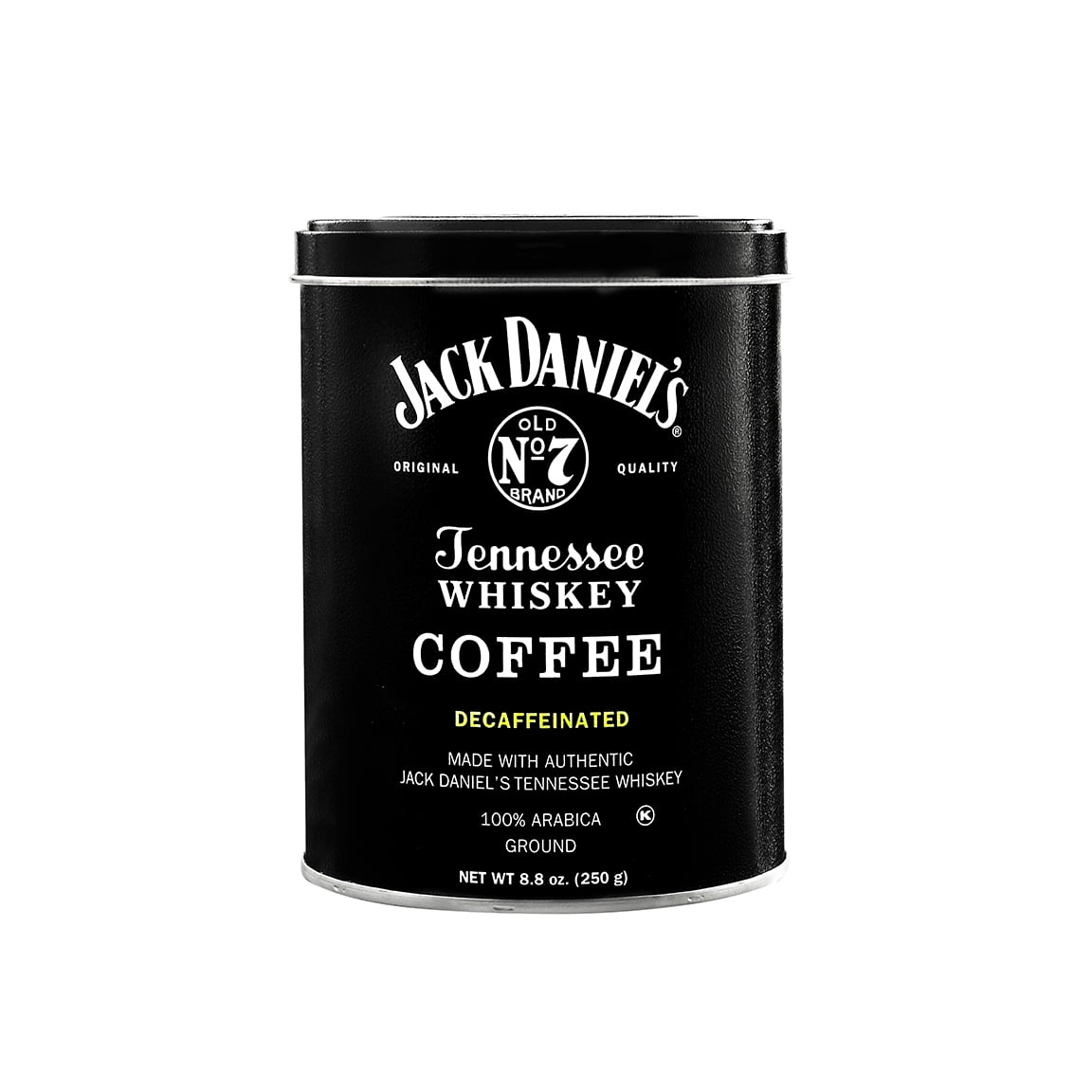Jack Daniel's Tennessee Whiskey Coffee, Decaf, Ground, 8.8oz Can
